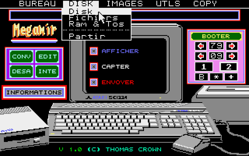 Megamir atari screenshot